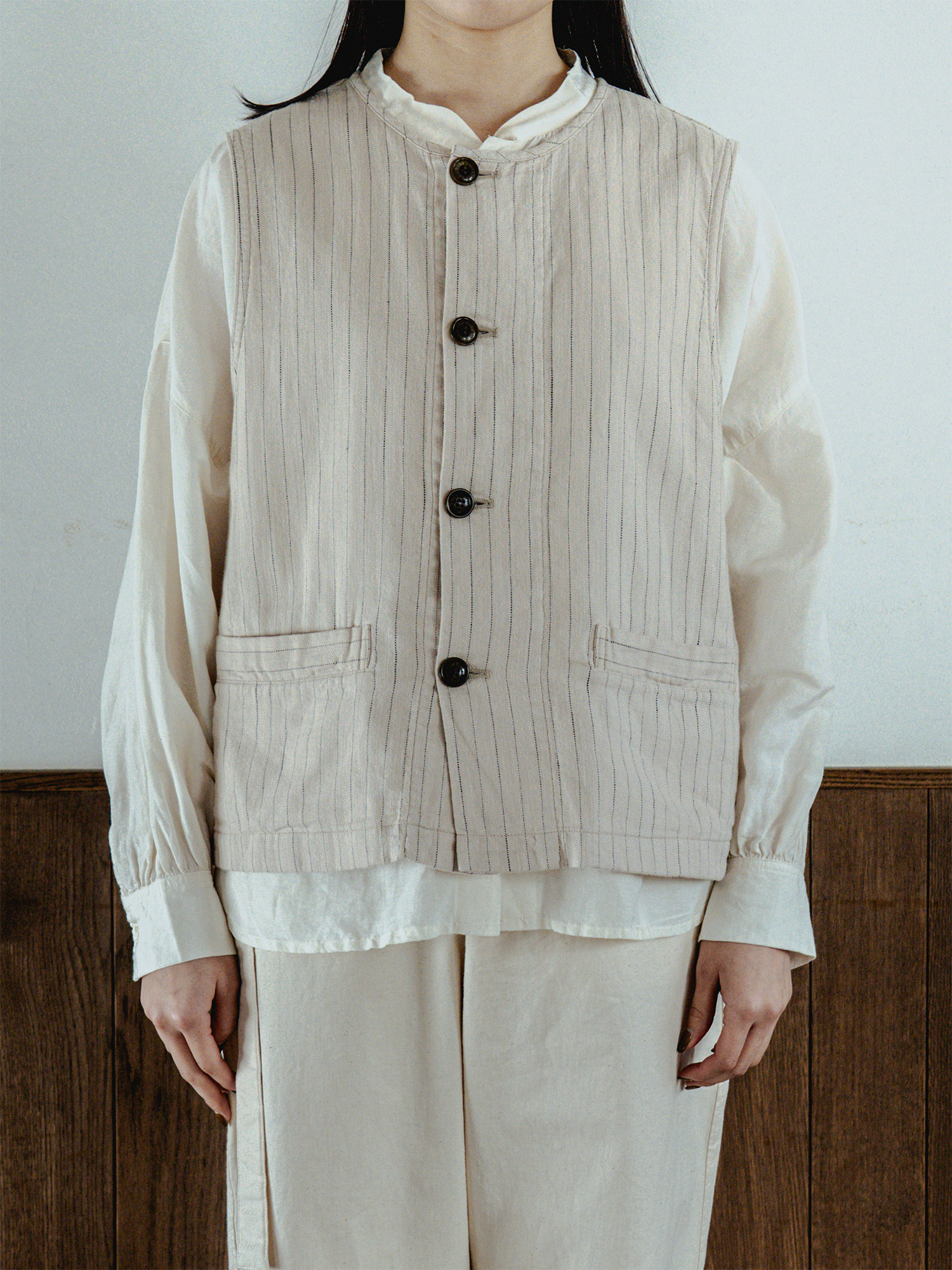 ストライプベスト