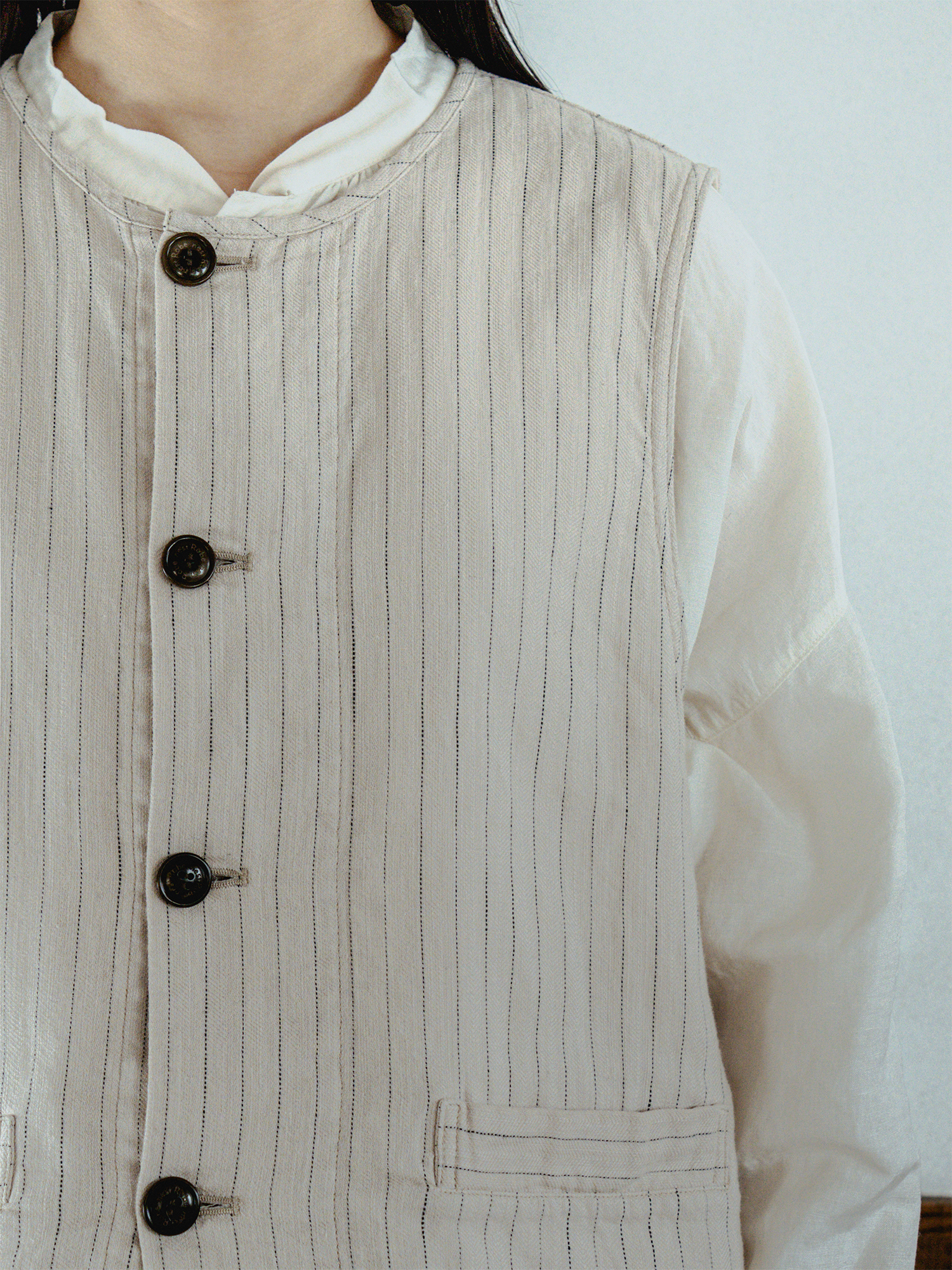 ストライプベスト