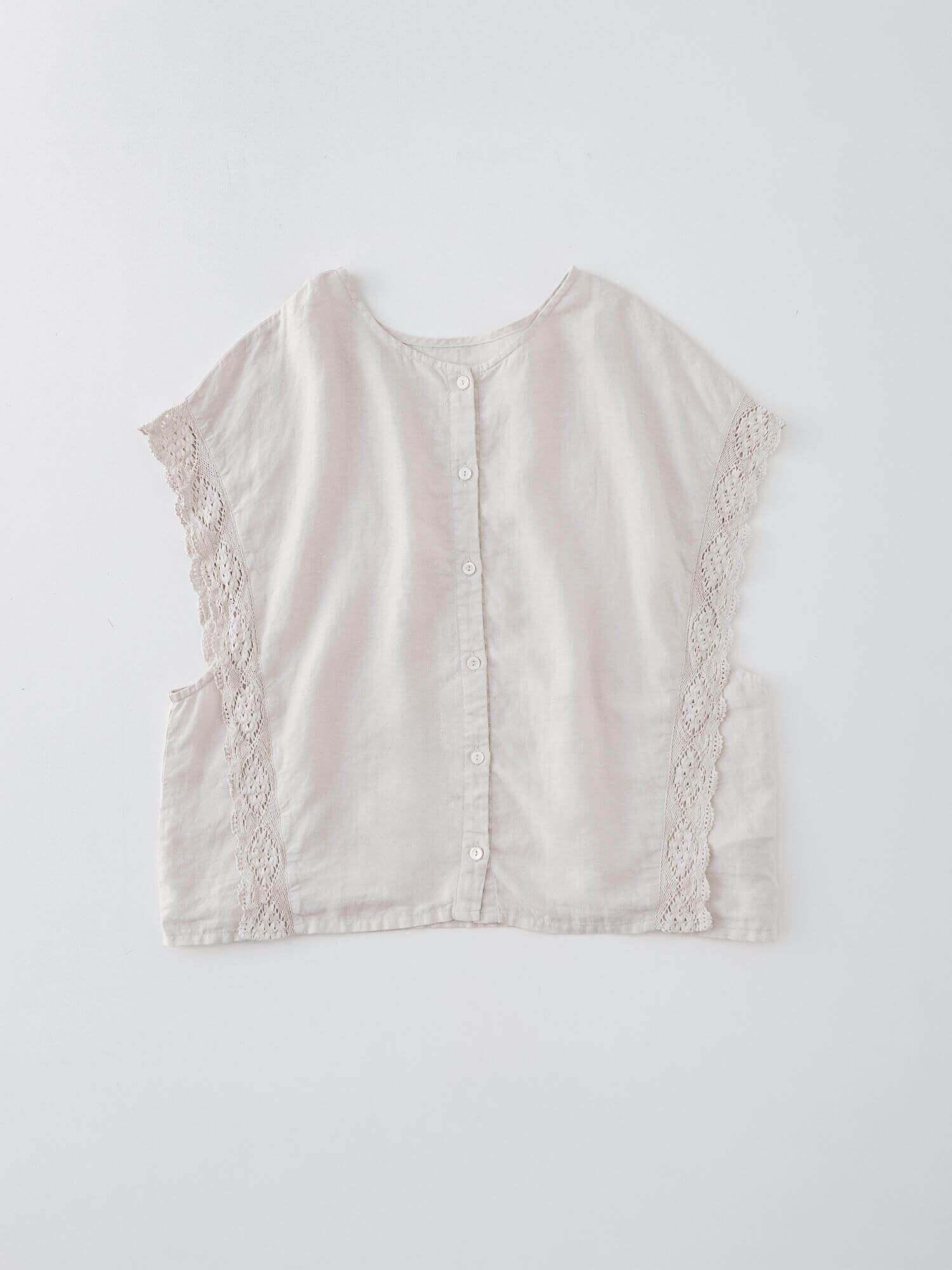 Linen Lace Two-way Vest