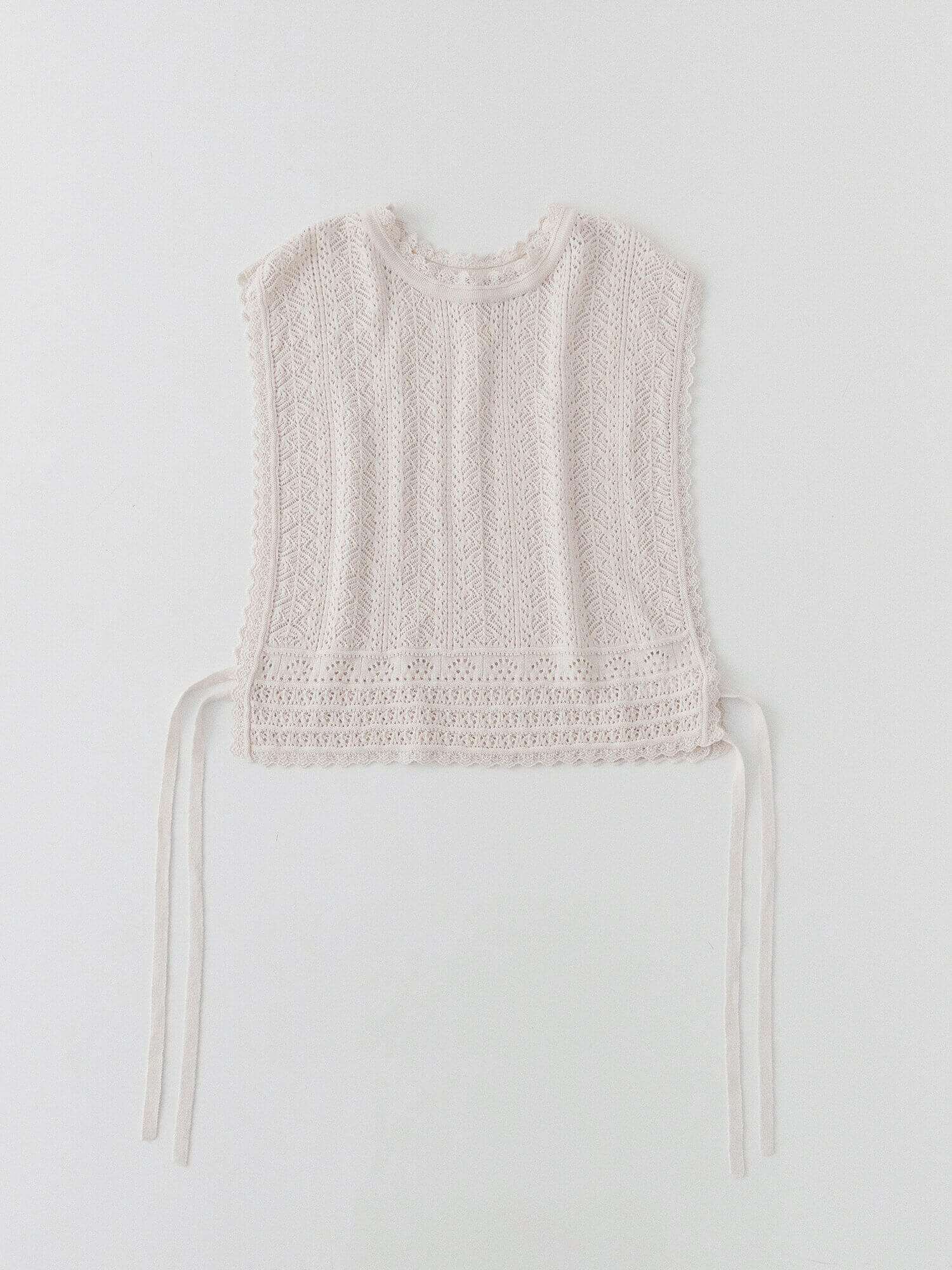 Openwork Lace Knit Vest