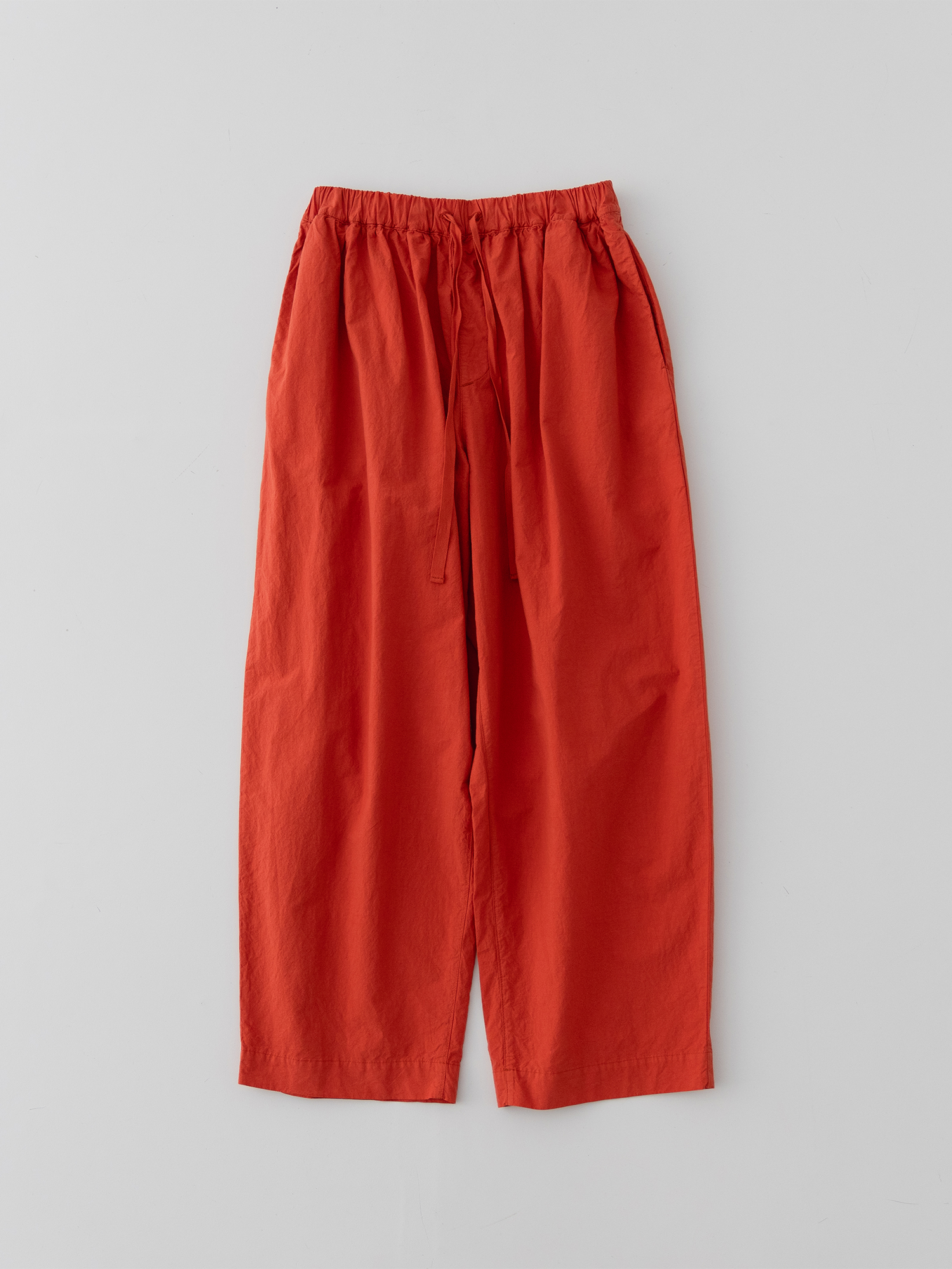 Cotton Linen Typewriter Omi-Zarashi Easy-fit Pants