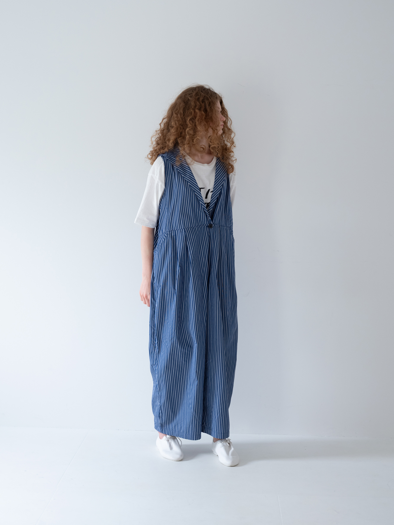 ストライプサロペット