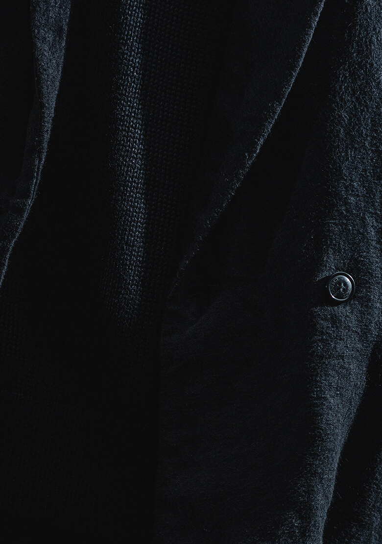 起毛リネンジャケットの着用画像