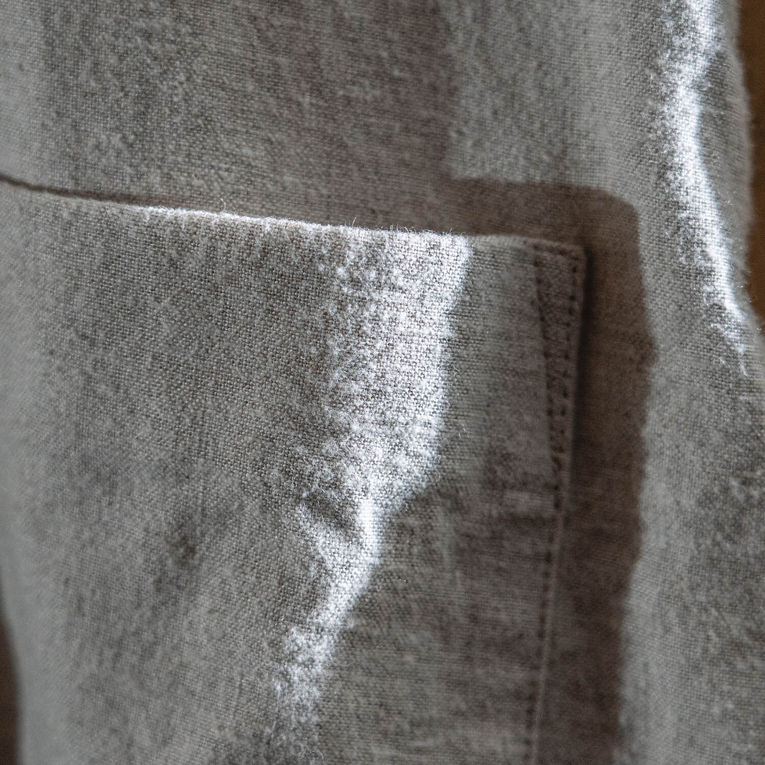 起毛リネンシャツ