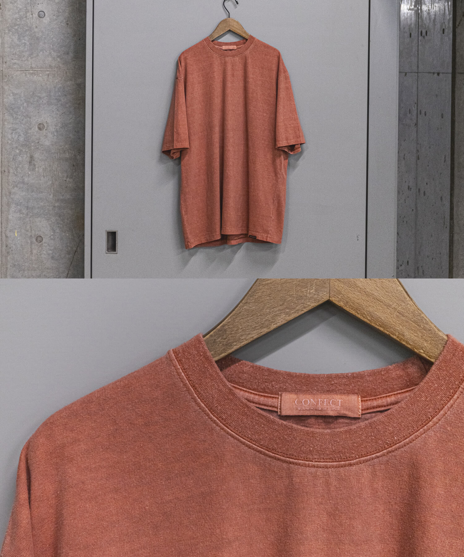 Tシャツのオーカー色