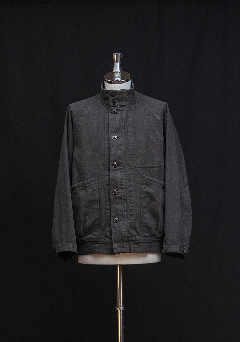 Cotton Linen Gabardine Zip Tops