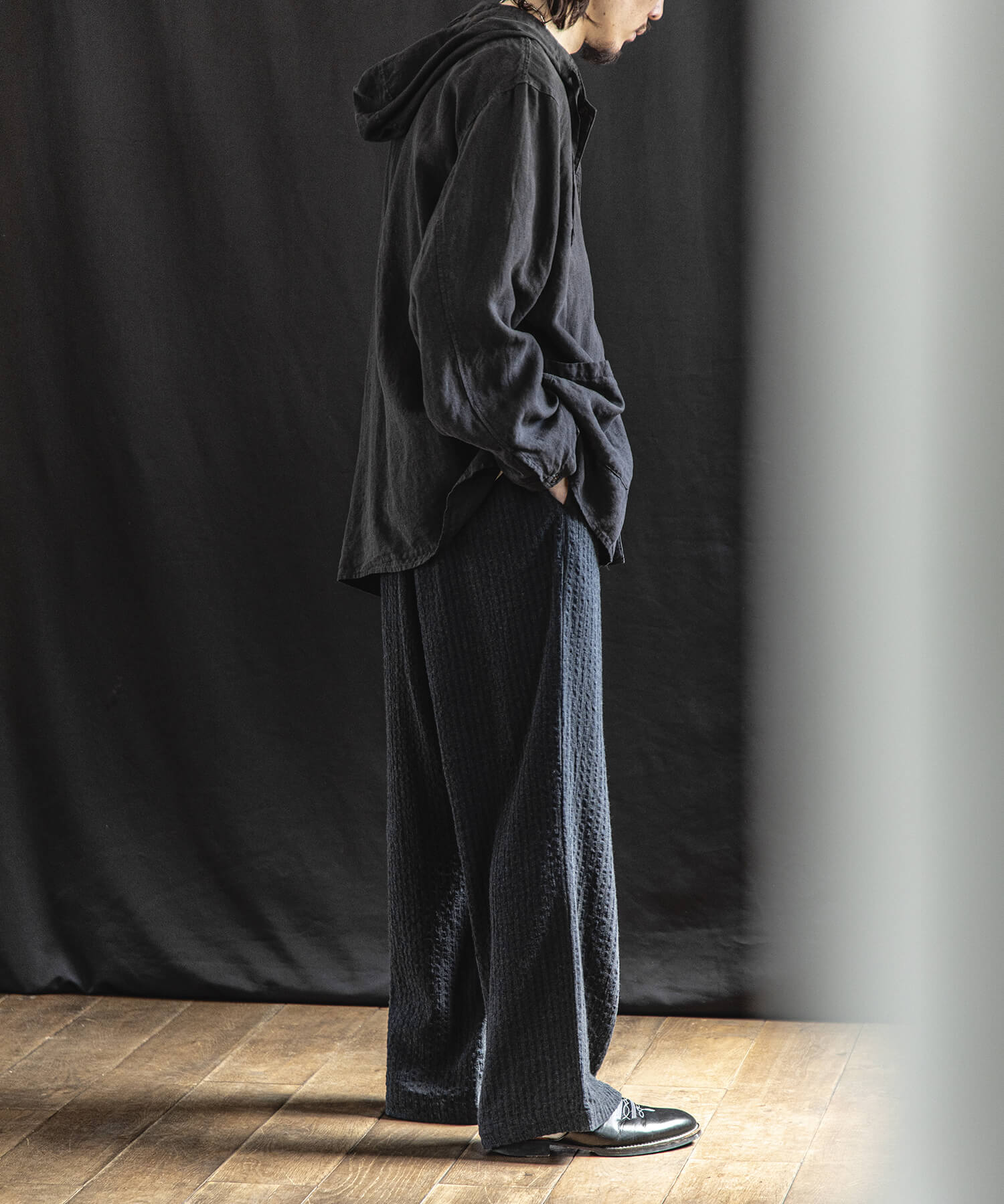 Wool Linen Mélangeの着用画像
