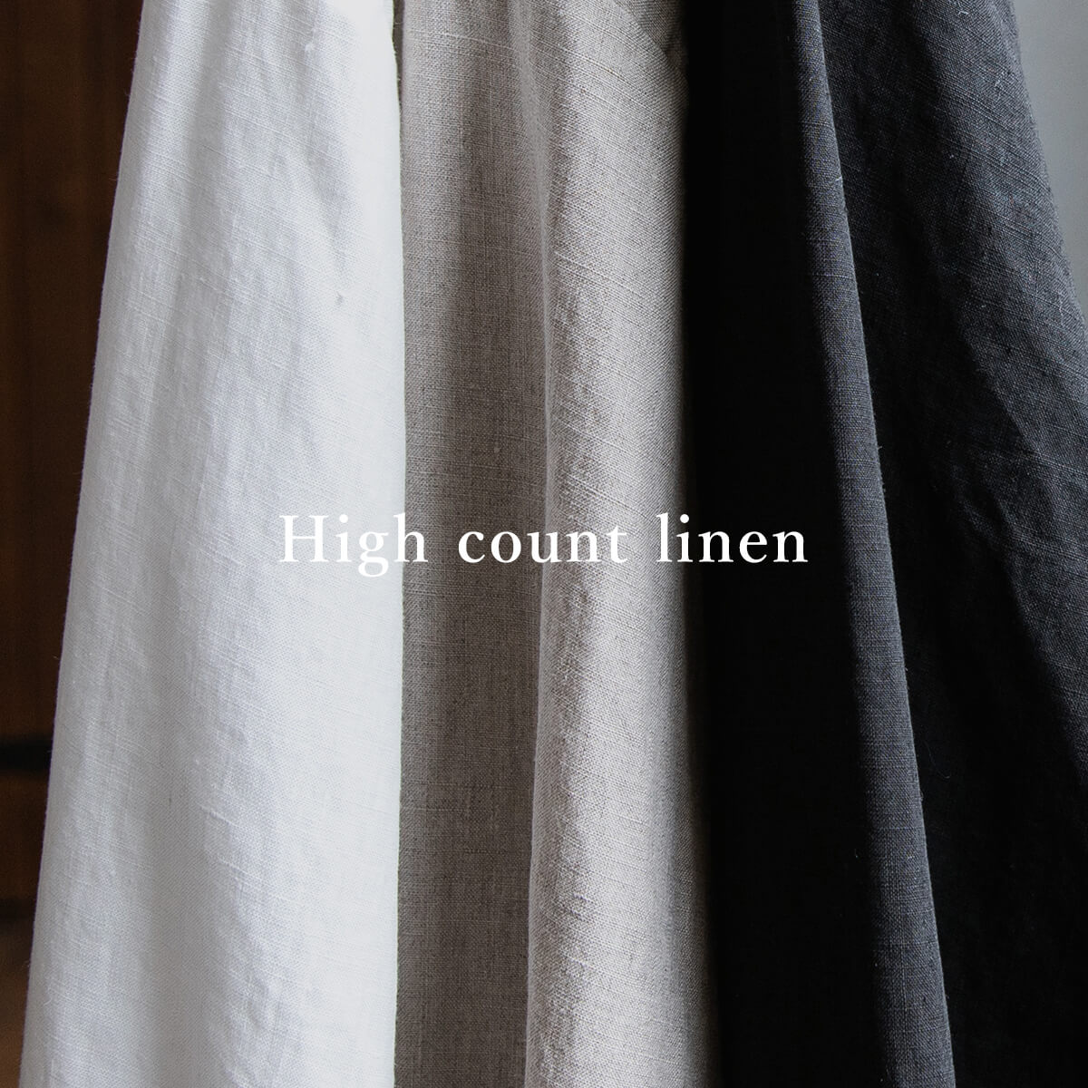 High thread count linen